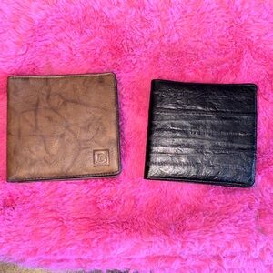 NWT VINTAGE WALLET BUNDLE! Pierre Cardin men's bifold wallet crafted